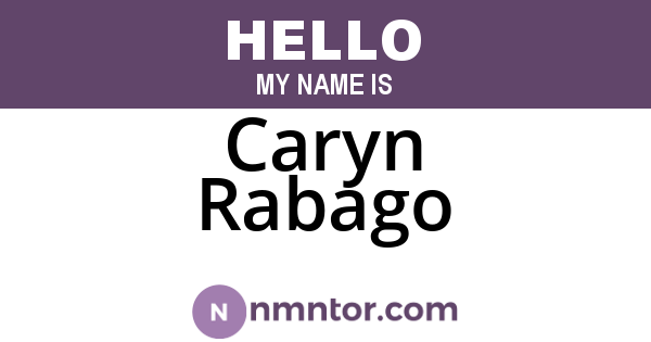 Caryn Rabago