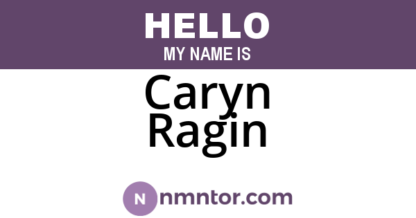 Caryn Ragin