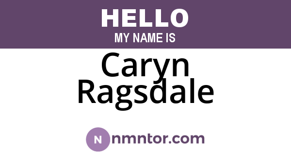 Caryn Ragsdale