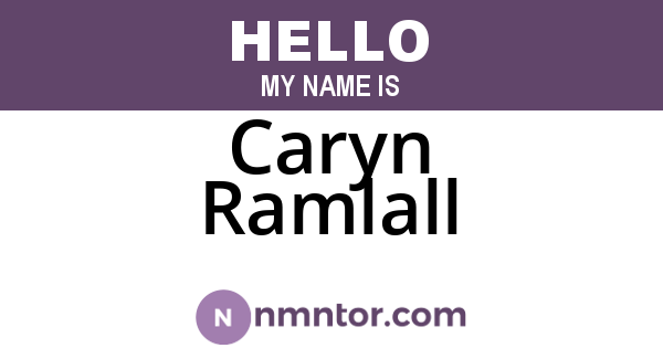 Caryn Ramlall