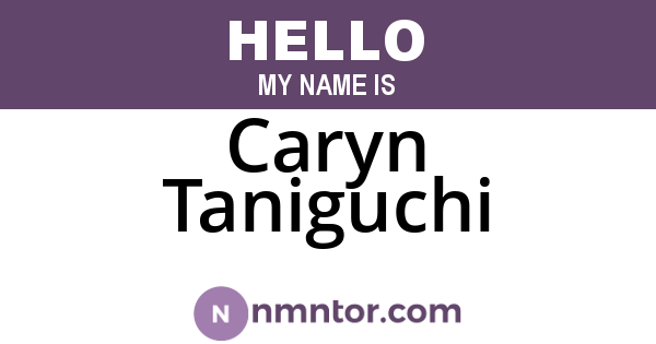 Caryn Taniguchi