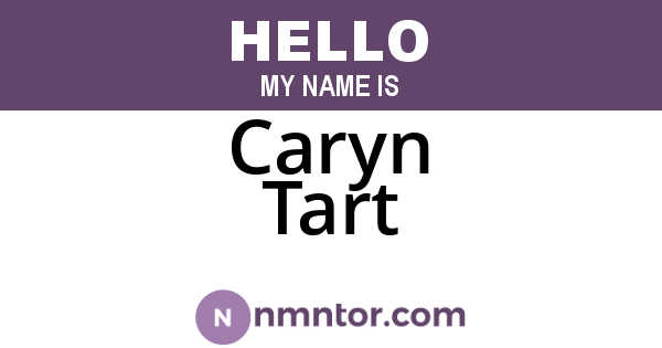 Caryn Tart