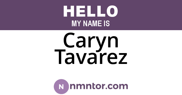 Caryn Tavarez