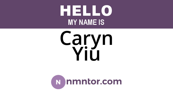 Caryn Yiu