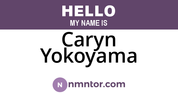 Caryn Yokoyama