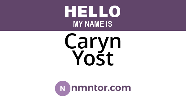 Caryn Yost