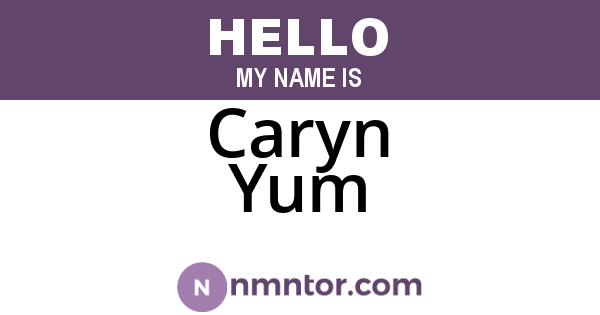 Caryn Yum