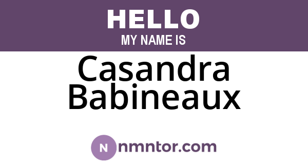 Casandra Babineaux