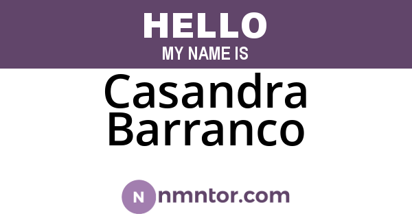 Casandra Barranco