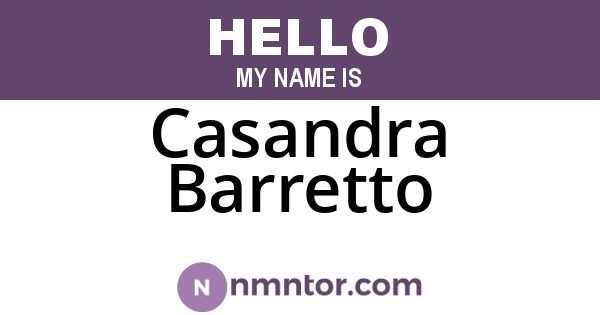 Casandra Barretto