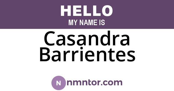 Casandra Barrientes
