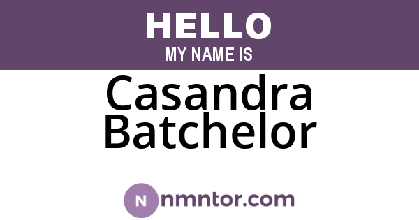 Casandra Batchelor