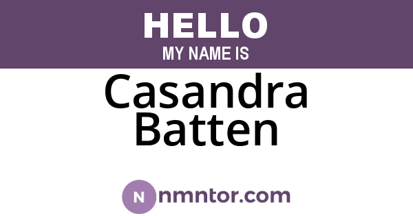 Casandra Batten