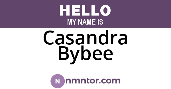 Casandra Bybee