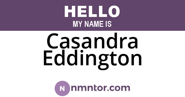 Casandra Eddington