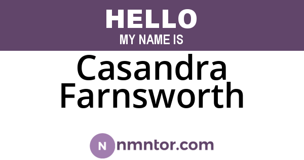 Casandra Farnsworth