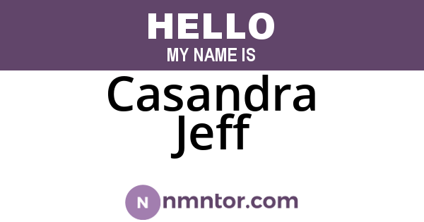 Casandra Jeff