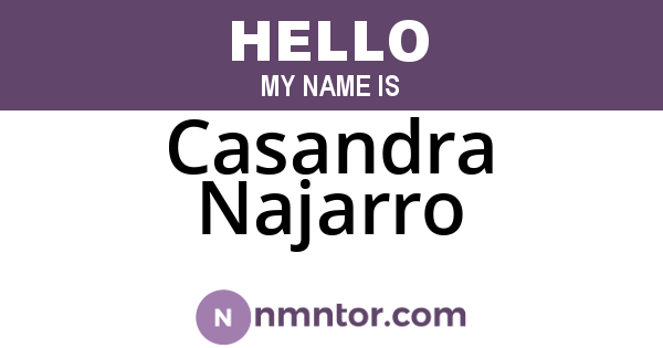 Casandra Najarro