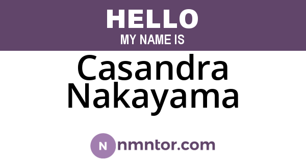 Casandra Nakayama
