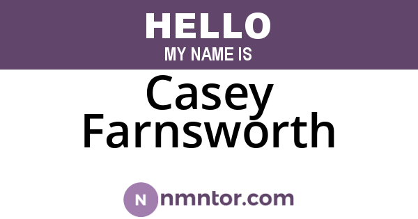 Casey Farnsworth