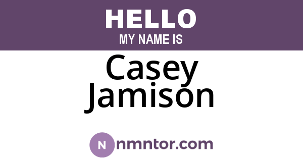 Casey Jamison