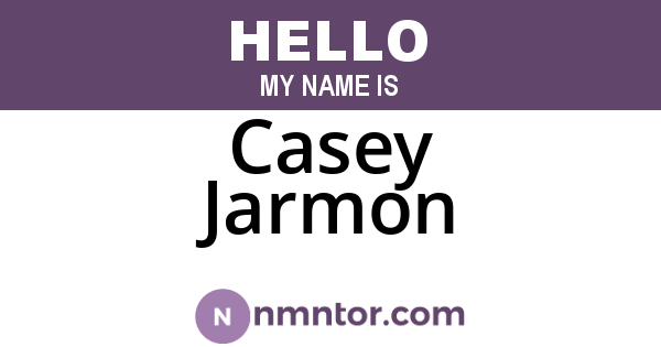 Casey Jarmon