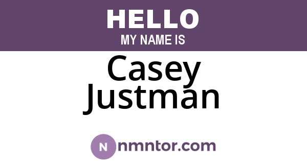 Casey Justman