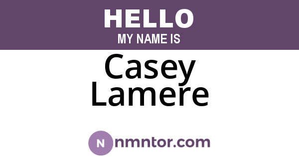 Casey Lamere
