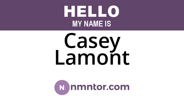 Casey Lamont