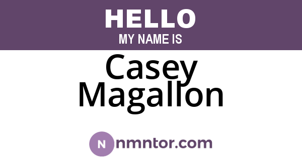 Casey Magallon
