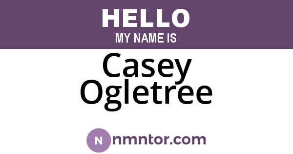 Casey Ogletree
