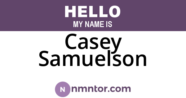 Casey Samuelson