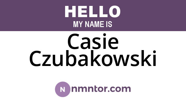 Casie Czubakowski