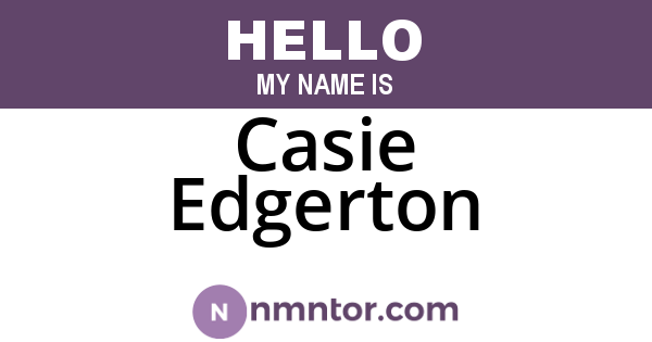 Casie Edgerton
