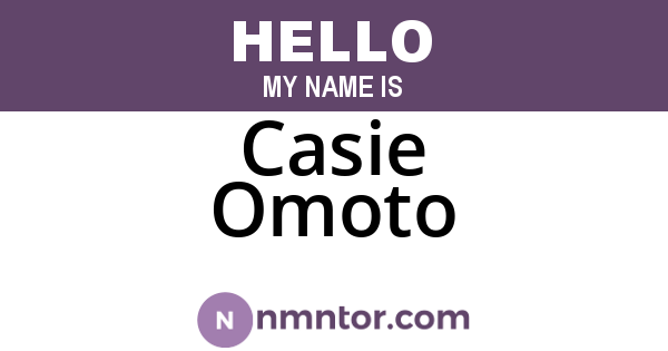 Casie Omoto