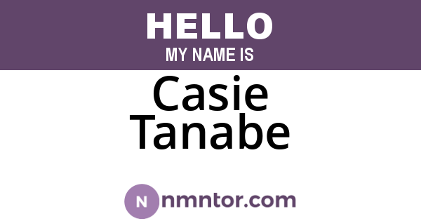 Casie Tanabe