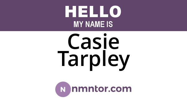 Casie Tarpley