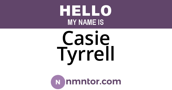Casie Tyrrell