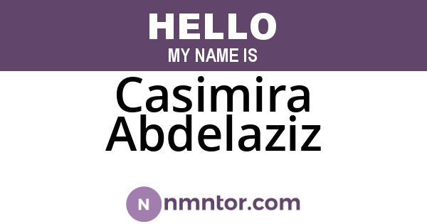 Casimira Abdelaziz