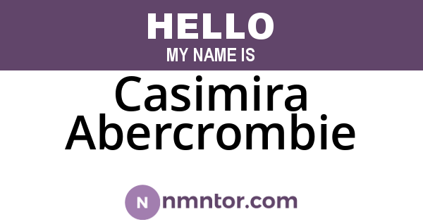 Casimira Abercrombie