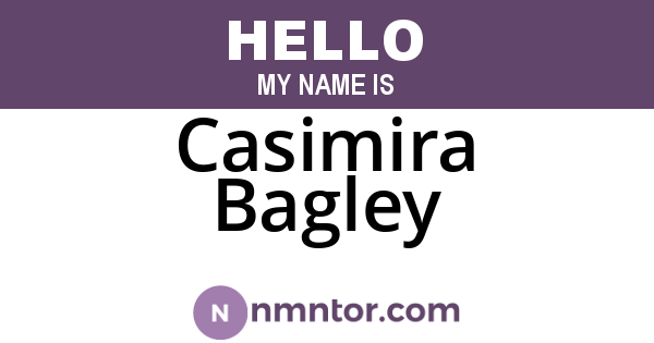 Casimira Bagley