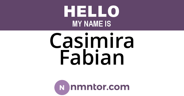 Casimira Fabian