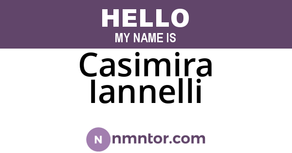 Casimira Iannelli