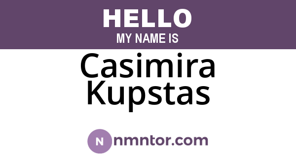 Casimira Kupstas