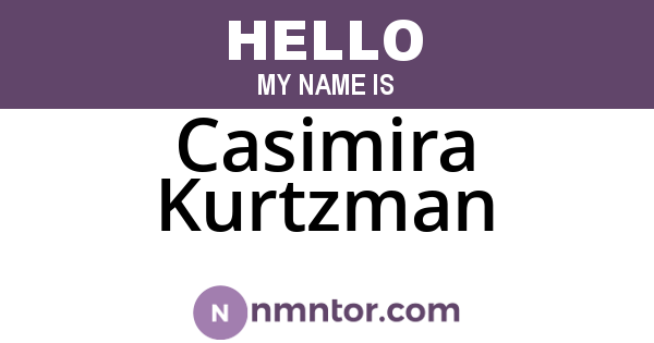 Casimira Kurtzman