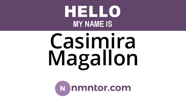 Casimira Magallon