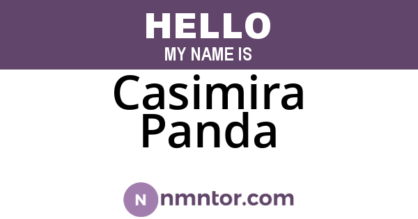 Casimira Panda