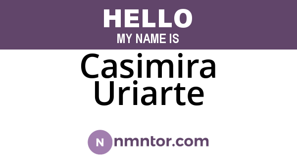 Casimira Uriarte
