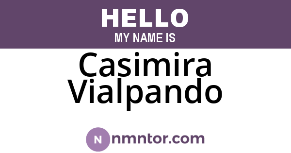 Casimira Vialpando