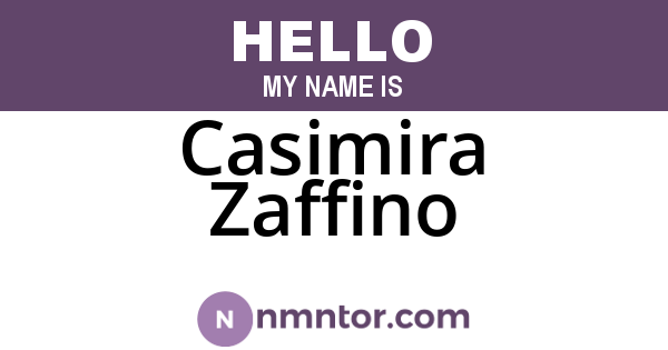 Casimira Zaffino